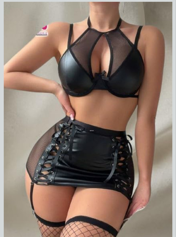 کاستوم نیمتنه دامن چرم